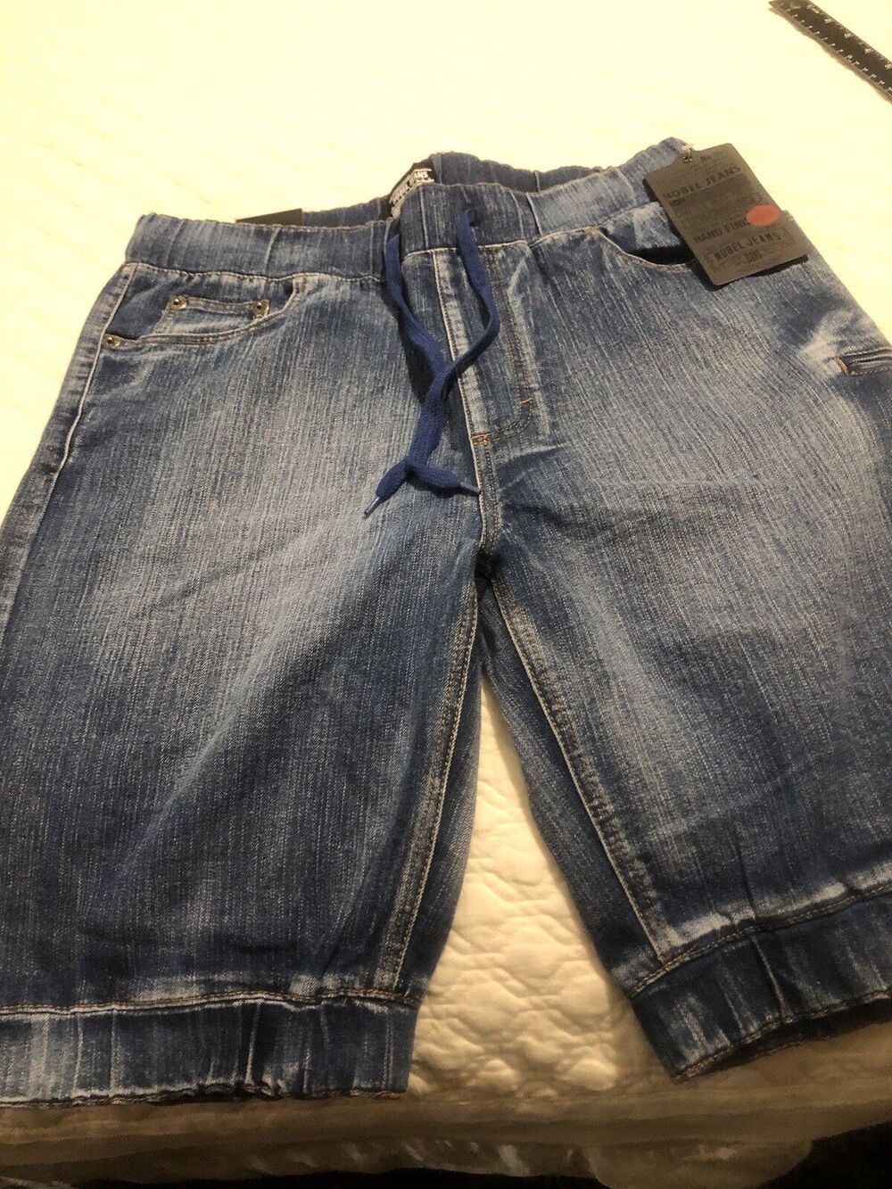 NOBEL  denim jean shorts mens size 34 NWT